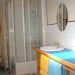 salle de bain de la chambre Chiloé à la maison des îles